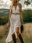 White Lace Maxi Dress | Casual Dress