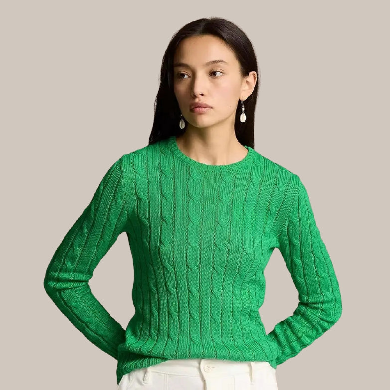 Cable-Knit Cotton Sweater - 7