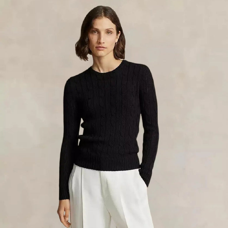 Cable-Knit Cotton Sweater - 15