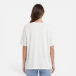 Women’s oversized cotton T-shirt by FJØRNA, lightweight and breathable relaxed fit daily wear shirt.