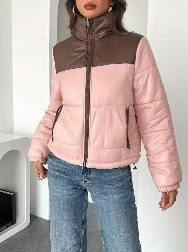 Women's Colourblock Puffer Jacket