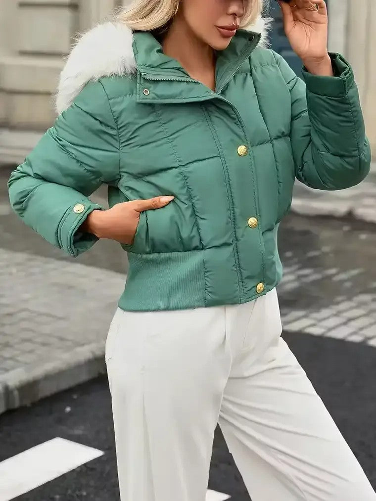 Women's Cropped Puffer Jacket