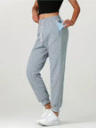 Women's Drawstring Joggers with Zip Pockets
