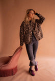 Leopard Print Bomber Jacket