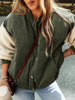 Women's Ribbed Bomber Jacket