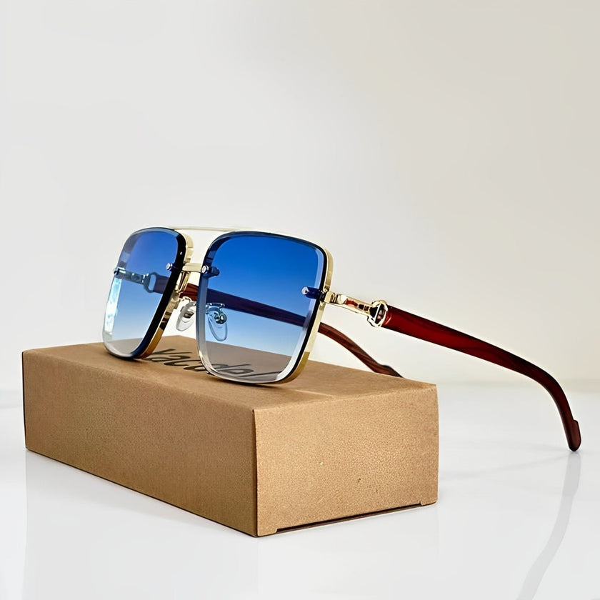 FJØRNA women's aviator sunglasses with UV400 protection and gradient lenses, stylish eyewear for sunny days.