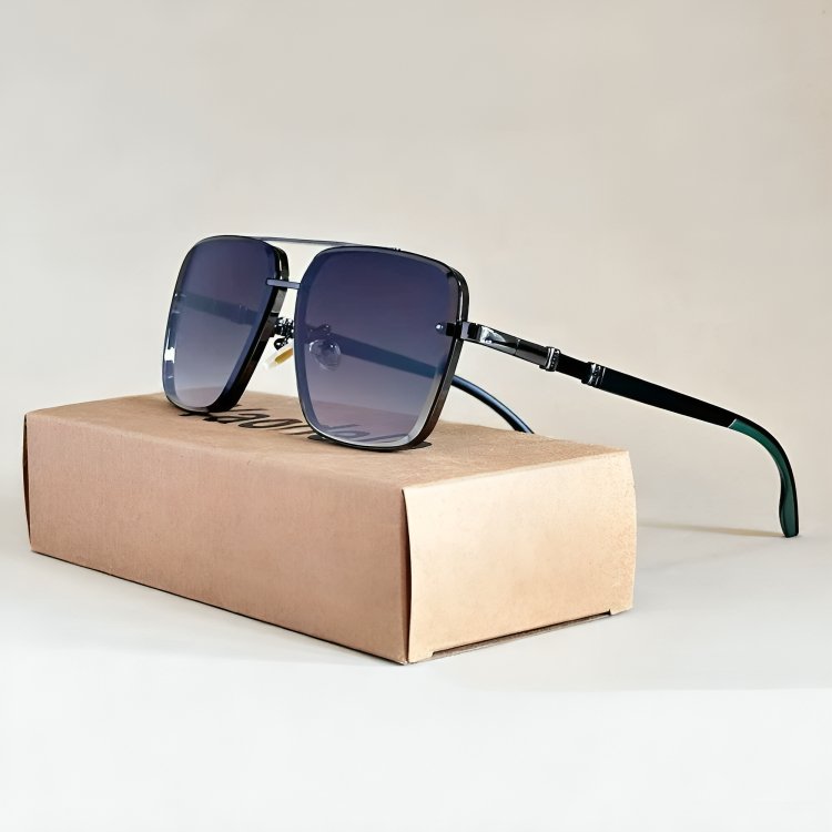 Women's FJØRNA aviator sunglasses with UV400 protection and gradient lenses, showcasing stylish frame and tinted lenses.