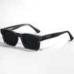 Women's square acetate sunglasses with gradient lenses and UV400 protection by FJØRNA, featuring a stylish square frame.