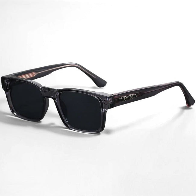 Women's square acetate sunglasses with gradient lenses and UV400 protection by FJØRNA, featuring a stylish square frame.