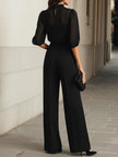 FJØRNA women's summer two-piece chiffon co-ord set with high waist, featuring a flowy top and matching skirt or shorts.