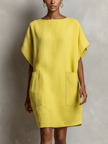 Yellow Linen Dress For Women