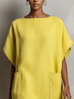 Yellow Linen Dress For Women