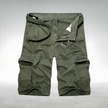 Men's cargo shorts by FJØRNA with belt and multiple pockets, designed for comfort and practical outdoor wear.