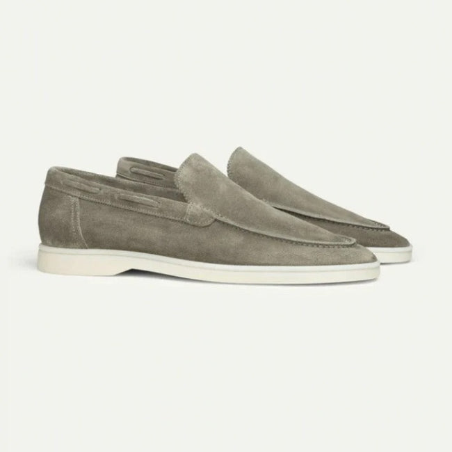 Matte Suede Slip-On Loafers - 1
