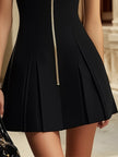 Black Sleeveless Mini Dress For Women
