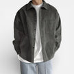 Men's FJØRNA overshirt jacket in classic smart casual fit, shown in a neutral color, with button front and collar detail.
