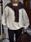 Casual Knitted Sweater White