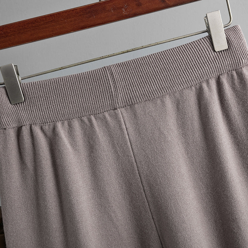 Casual Knitted Two-Piece Set