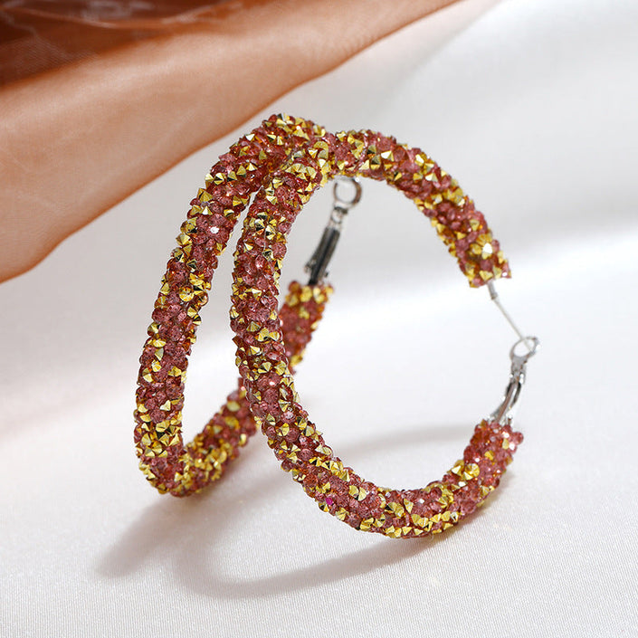 Chic, Opulent, and Radiant Hoop Earrings