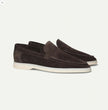 Matte Suede Slip-On Loafers - 16