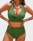FJØRNA women's bikini set with flattering fit, featuring a stylish swimwear design with matching top and bottom.