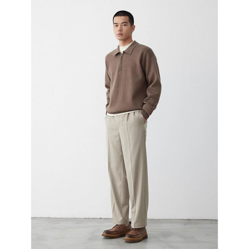 Casual Knit Sweater Gray Pullover - 3