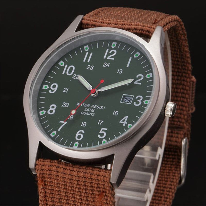 Military Style Calendar Watch