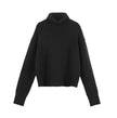High Collar Black Sweater