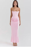 FJØRNA Studio | Women's Maxi Dress Silver | Emilia Corset Dress
