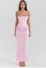 FJØRNA Studio | Women's Maxi Dress Silver | Emilia Corset Dress