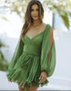 Isla | Elegant Ruffled Dress with Built-In Shorts