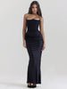 FJØRNA Studio | Women's Maxi Dress Silver | Emilia Corset Dress