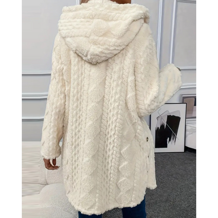 Astrid | Hooded Fleece Jacket with Textured Design