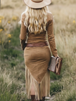 Tassel Midi Dress | Casual Dress