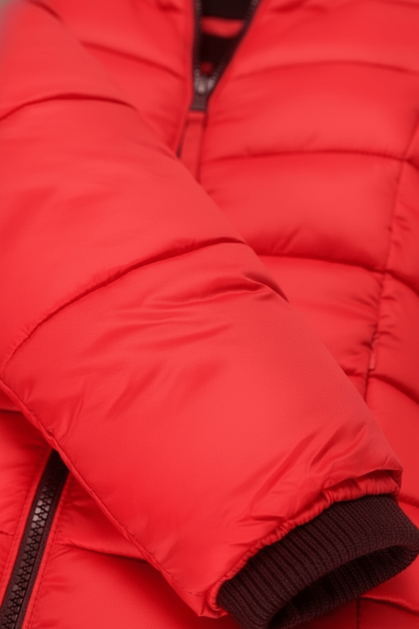 Slim Fit Long Puffer Coat Black - 9