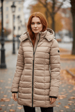 Slim Fit Long Puffer Coat Black - 17