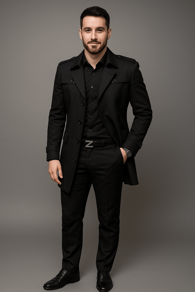 Structured Trench Coat - 2