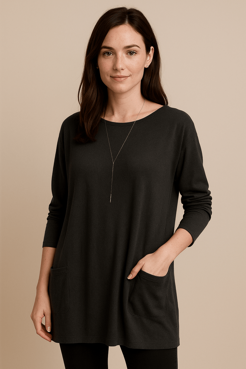 Oversized Cotton Sweater Tunic - 5