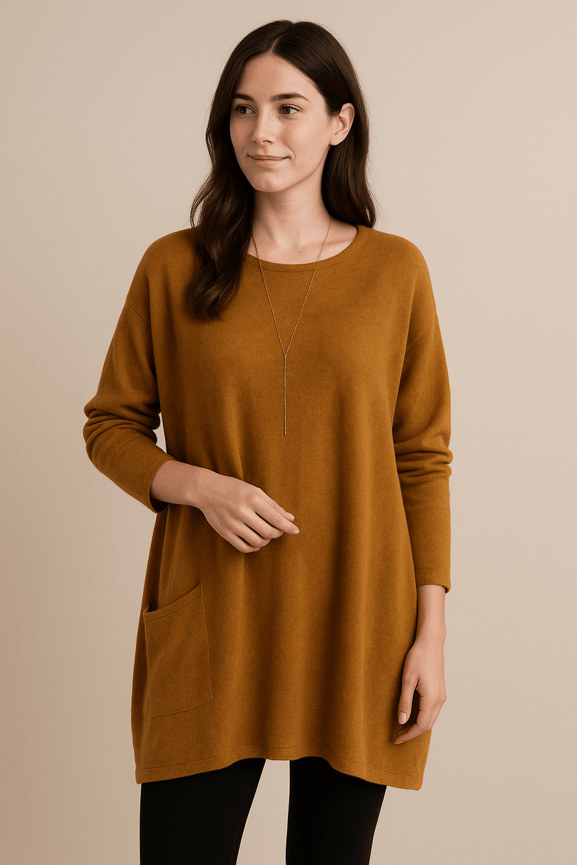 Oversized Cotton Sweater Tunic - 3