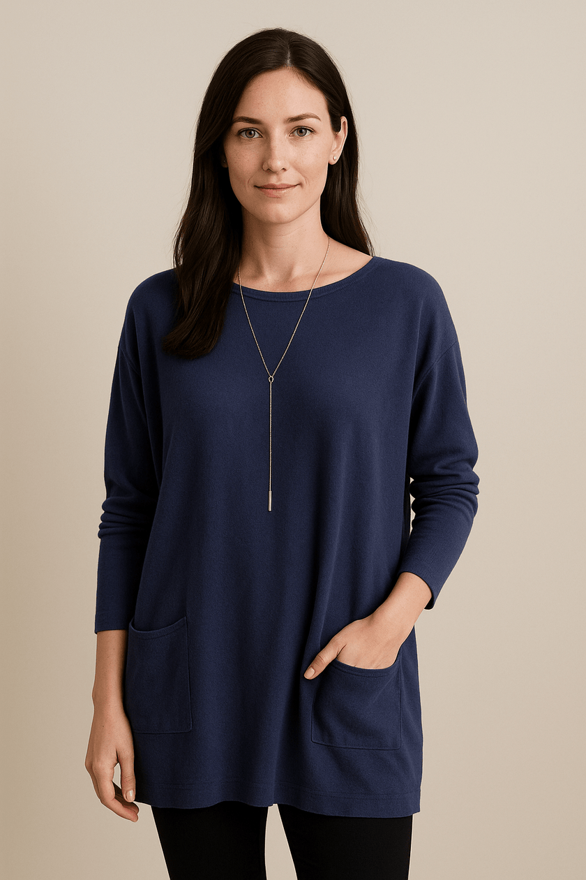 Oversized Cotton Sweater Tunic - 6