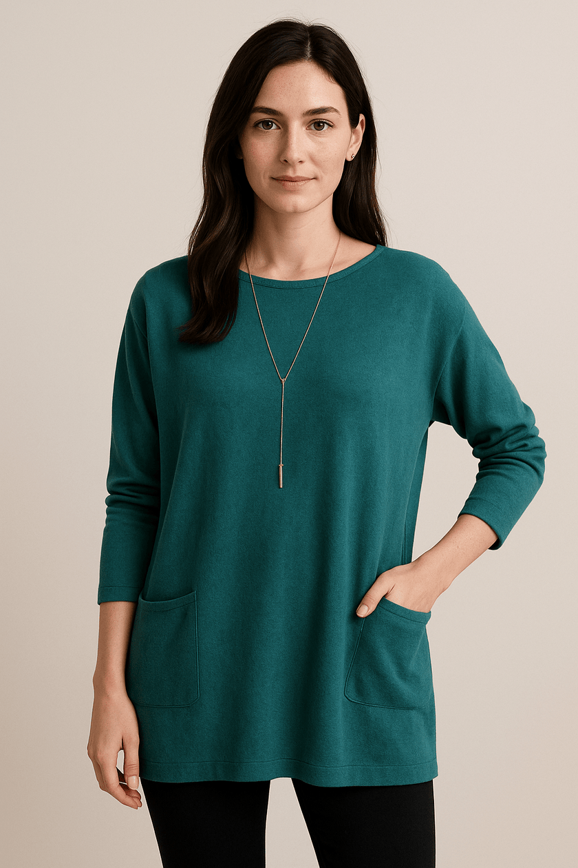 Oversized Cotton Sweater Tunic - 7