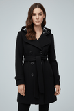 Elegant Wool Blend Coat - 10