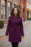 Elegant Wool Blend Coat - 6