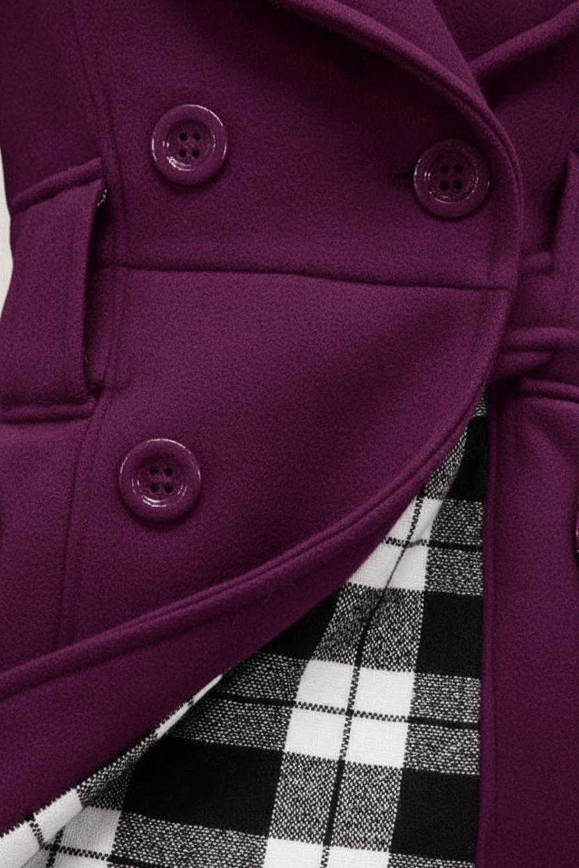 Elegant Wool Blend Coat - 3