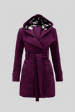 Elegant Wool Blend Coat - 5