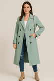 Relaxed Black Trench Coat - 5