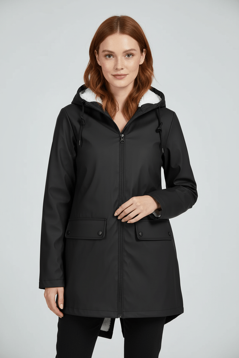 Tailored Black Trench Coat - 1