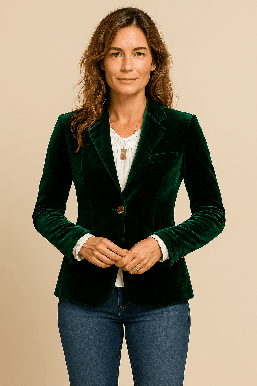 Slim Fit Blazer Burgundy - 4