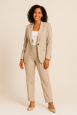 Elegant Blazer Trouser Set - 1