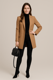 Tailored Black Trench Coat - 1